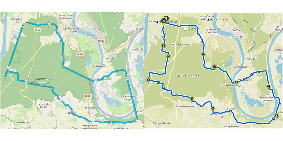 carte VTT OSM