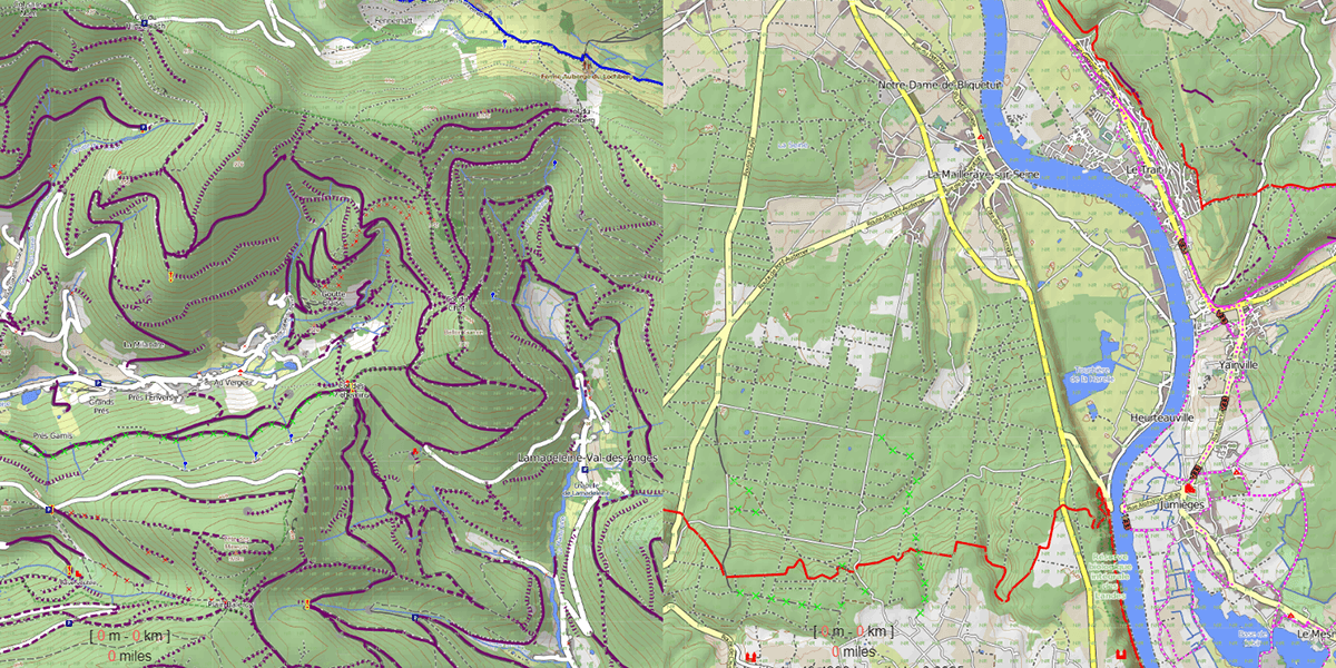 Carte OSM VTT look type Garmin