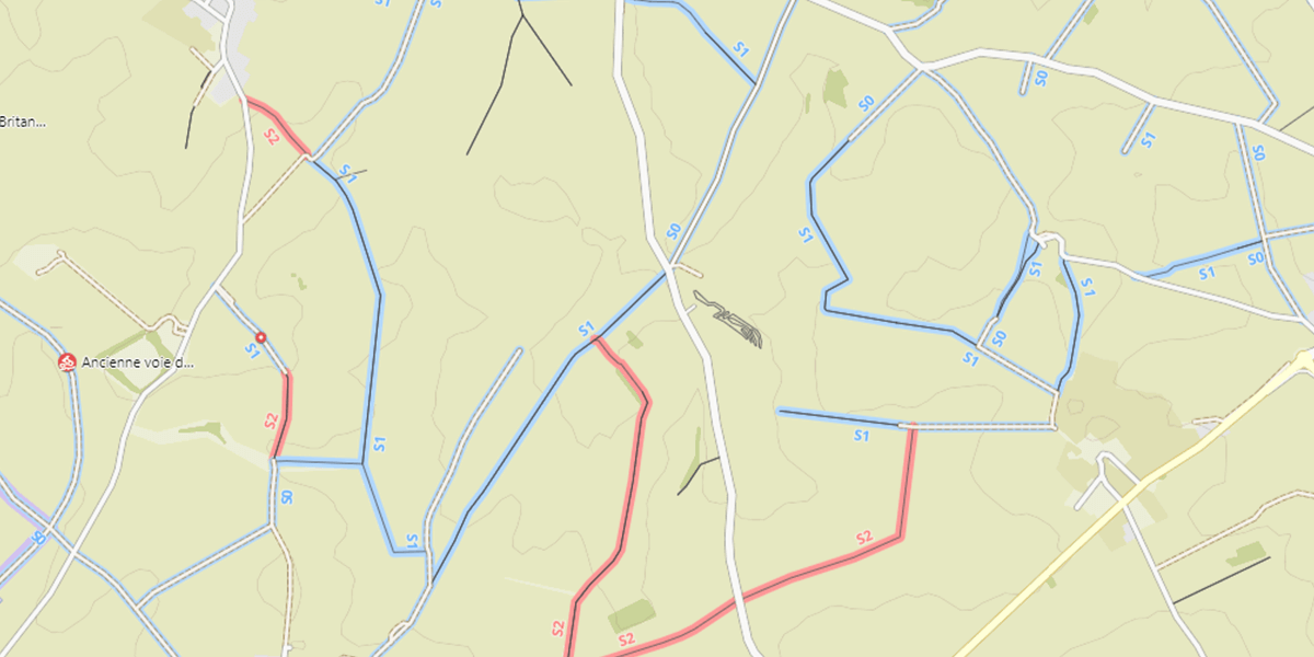 zone carte OSM VTT