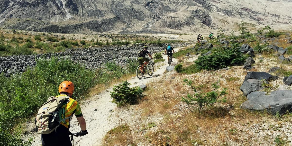 montée à VTT